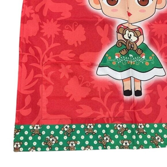 Mexican Artisan Apron multicolored classic halter and back straps MULTIPURPUSE - Picture 7 of 9